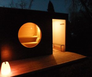 Garten Kubus Sauna Modulhaus