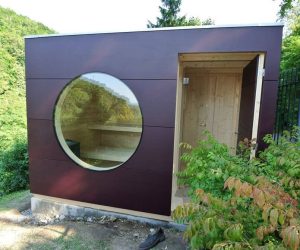 Garten Kubus Sauna tiny house