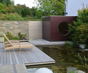 Garten Kubus moderne outdoor Sauna